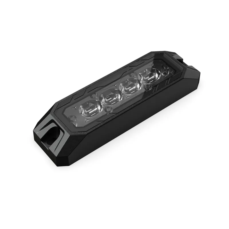 LED Габарит с оранжева блиц светлина и 9 блиц режима, 4 LED, 15.1W, E-Mark E9, ECE R65 / R10, IP67, 12–24V - 1