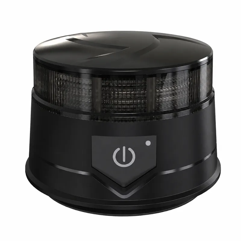 Оранжева LED аварийна лампа с опушен корпус, 36 LED, 19W, 7 режима, дистанционно, вградена батерия, магнит и вендуза, E-Mark E9, ECE R10, IP67, 12–24V - 1