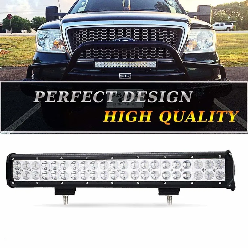 50 См Мощен LED бар Flexzon с Комбинирана Combo светлина 126W 42 LED 12V 24V АТВ, Джип, 4х4, Offroad - 1