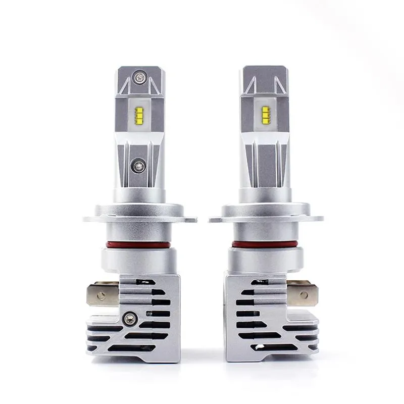 Комплект Умалени Мини LED Диодни Крушки М3 H7 12V 24V 50W 5000lm - 1