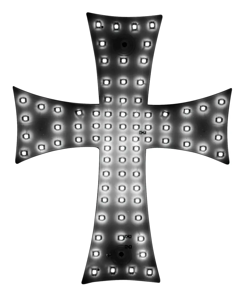 Диоден светещ кръст бял 84 LED ЛЕД 12V 24V 245 x 200 mm - 1