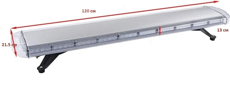 120см LED сигнална лампа, E-Mark E9 Сертифициран, 15 Режима, 12V / 24V - Аварийна Лампа, Маяк за Пътна Помощ, Репатрак, Снегорин, Багер и Специализирана Техника - 1