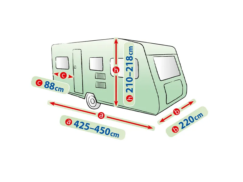 Висококачествено Покривало Kegel за каравана син цвят Серия Mobile Garage 450ER - 1