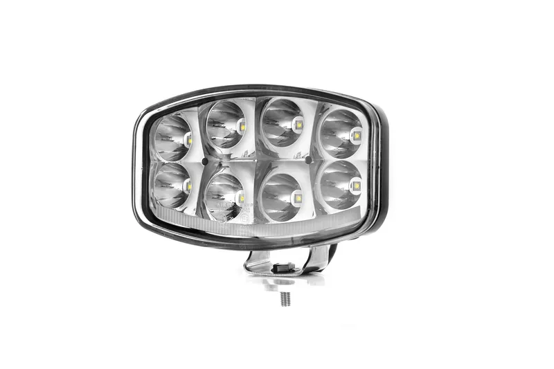 Нов мощен 64W LED ЛЕД Фар Халоген Лампа с Три Функции Неон Neon Ефект 12V - 24V Бяла светлина 6500LM - 1