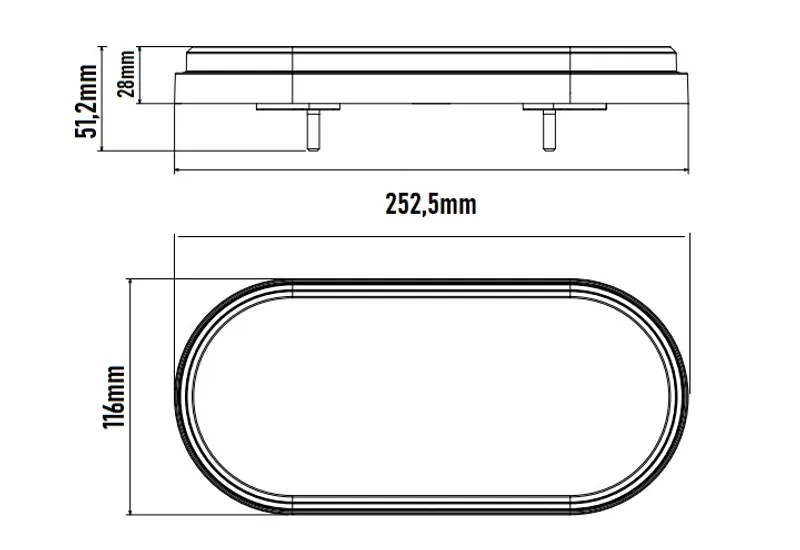 Комплект LED ЛЕД Диодни Стопове, Динамичен Мигач, 4 Функции, 12/24V - 1