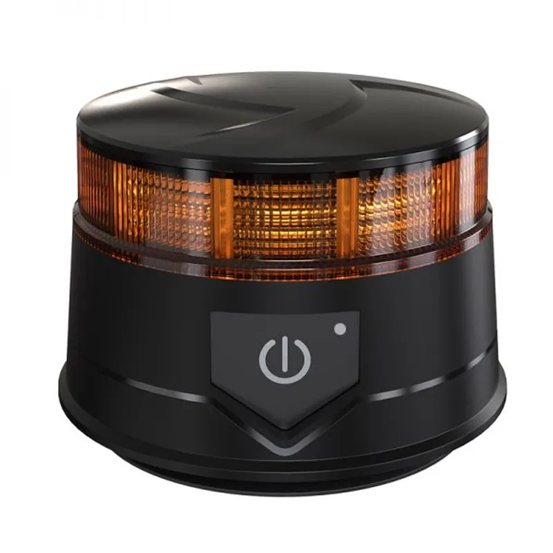 14W LED Безжична Диодна Въртяща се Сигнална Аварийна Лампа Маяк Буркан с ДИСТАНЦИОННО Магнит и Вендуза за Пътна Помощ Платформа и др.12V - 24V - 1