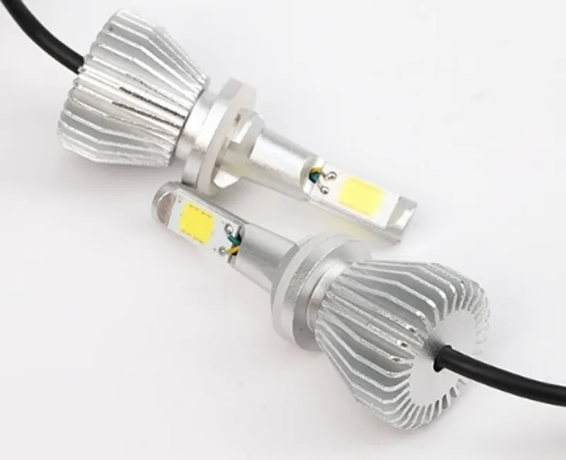 2бр. Комплект ЛЕД LED 24W 3000lm диодни Крушки H7 12V 24V - 1
