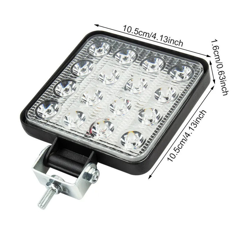 48W ЛЕД 12V 24V LED Диоден Халоген Фар Прожектор Задна Светлина Диодна Лампа - 1