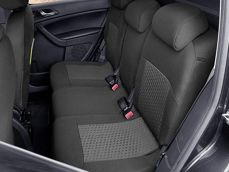 Пълен Комплект Тапицерия Kegel за предни+задни седалки на Skoda Yeti 2013-2017 Черна Текстил - 1