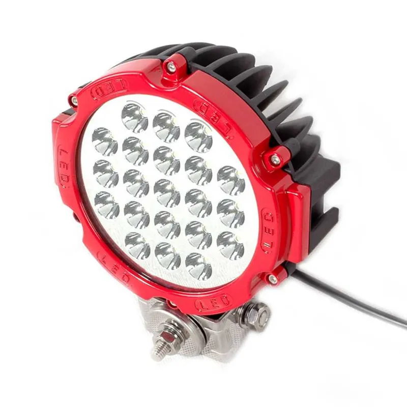 63W LED Мощен диоден фар,Червен, прожектор халоген джип ATV 4х4 офроуд - 1