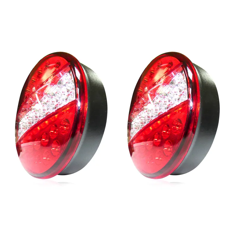 Комплект 2 Броя LED Диоден стоп тип хамбургер 12V 24V Волта бус камион ТИР ремарке - 0