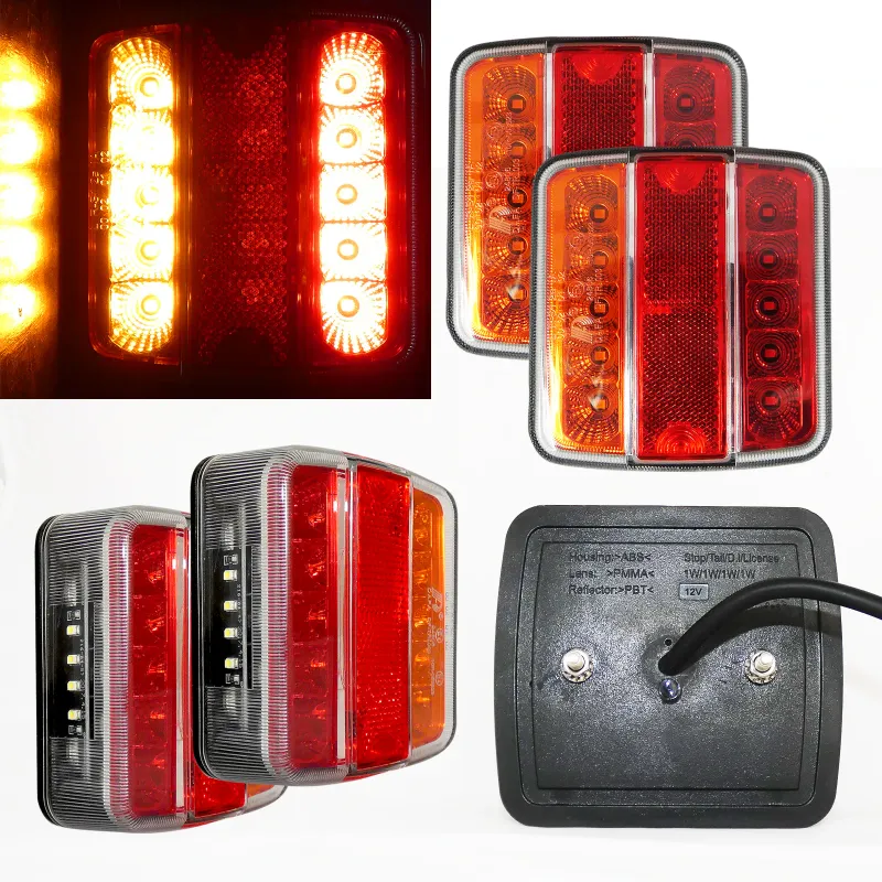 Комплект LED Диодни Стопове 12V 24V Волта бус камион ТИР ремарке - 3