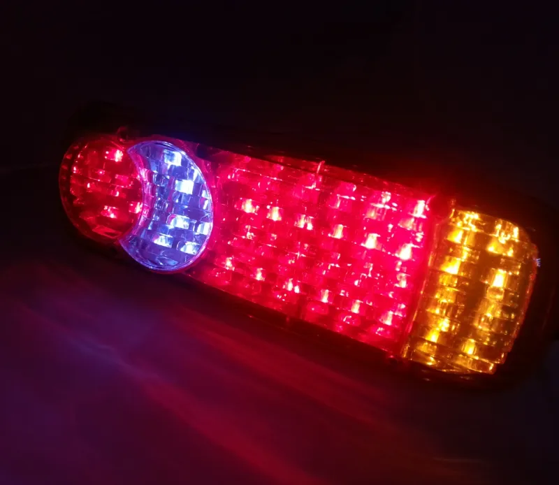Комплект 2 бр. LED ЛЕД диодни стопове 24V Волта за бус камион ТИР ремарке платформа - 2