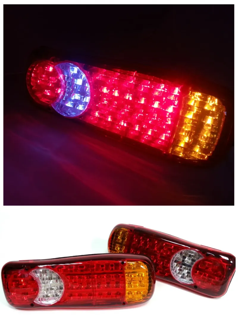 Комплект 2 бр. LED ЛЕД диодни стопове 24V Волта за бус камион ТИР ремарке платформа - 3