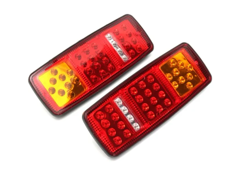 Комплект ЛЕД LED стопове с мигач, задна светлина 12V за камион бус ТИР, ремарке - 2