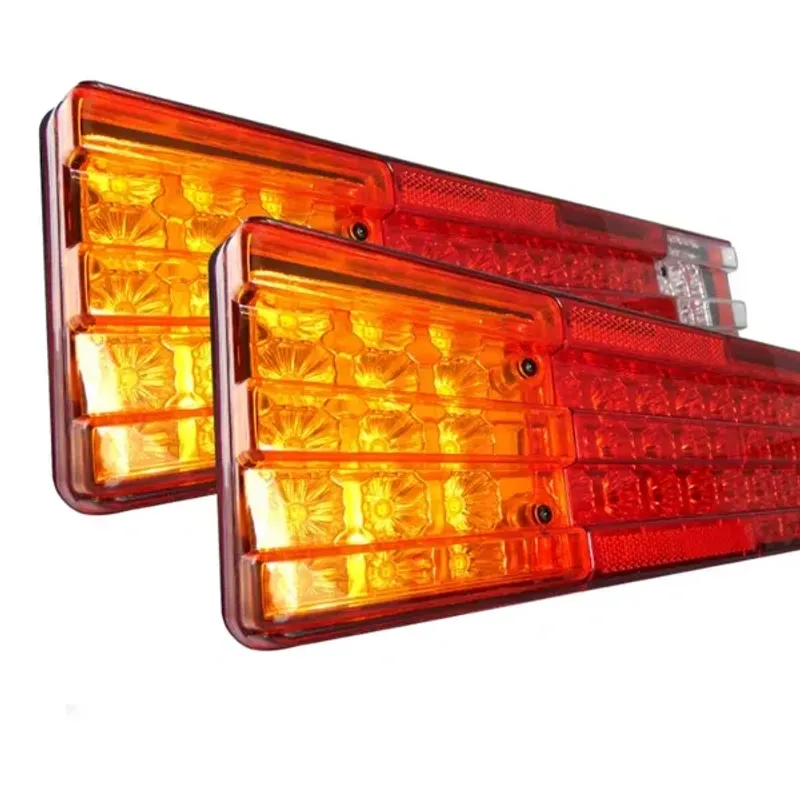 Комплект от 2 Броя Диодни LED Лед стопове 12V 420mm x 110mm x 75mm подходящи за Бус Камион Тир Ремарке Каравана - 6