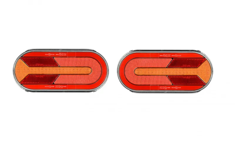 Комплект LED ЛЕД Диодни Стопове, Динамичен Мигач, 4 Функции, 12/24V - 4
