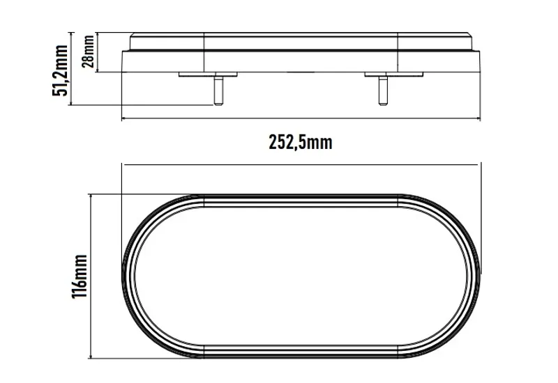 Комплект LED ЛЕД Диодни Стопове, Динамичен Мигач, 4 Функции, 12/24V - 0