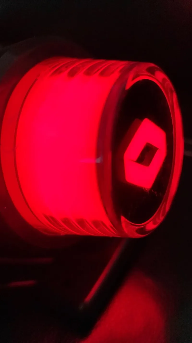 Комплект от 2 броя LED ЛЕД страничен габарит рогче 12 -24V оранжево - червено “old school” Неон Ефект с лого RNT - 2
