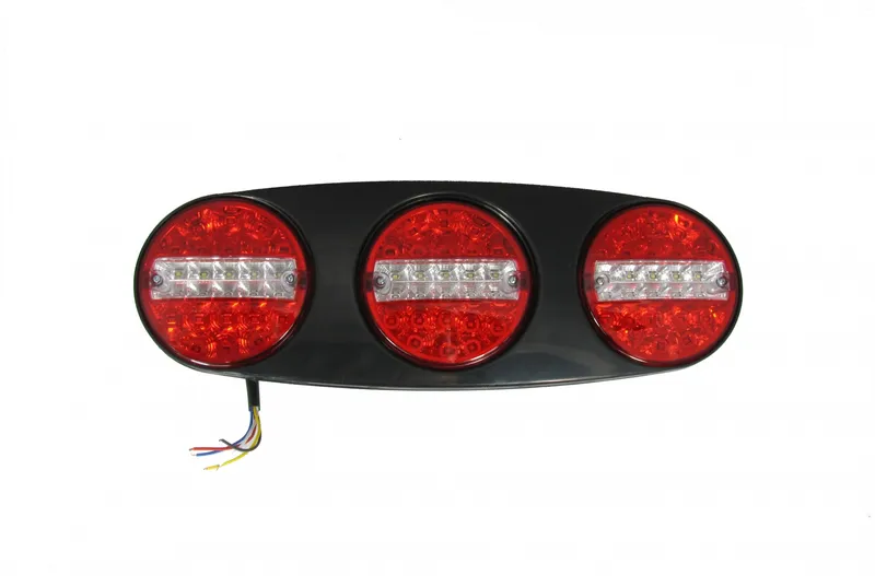 Комплект 12V - 24V Led Лед Тройни Диодни Стопове - Комбинирани Стоп, Габарит, Мигач, Задна Светлина - 2