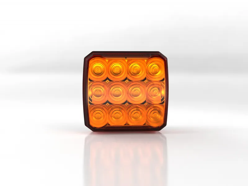 Wireless Безжични Аварийни Сигнални Блиц Светлини Лампи Маяк с Mагнит 12v 24v LED Оранжеви с 12 режима на работа - 2