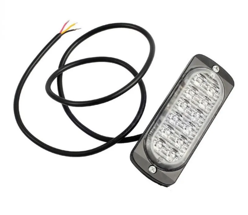12 LED ЛЕД Аварийна Лампа За Пътна Помощ, Жълта Блиц Светлина, Мигаща - 2
