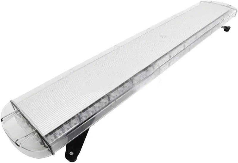 12V 24V Лед Led Диодна Мощна Аварийна Сигнална Лампа Буркан с Магнит 130 см 10 режина Бяло Стъкло За Пътна Помощ Платформа Снегорин и др. - 2