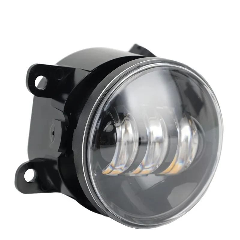 Комплект 2 броя LED фарове за мъгла, халогени за Dacia, Renault, Ford, Citroen, Suzuki, бяла светлина, Ø91 мм, 12V, алуминиев корпус, H8/H11 букса - 2