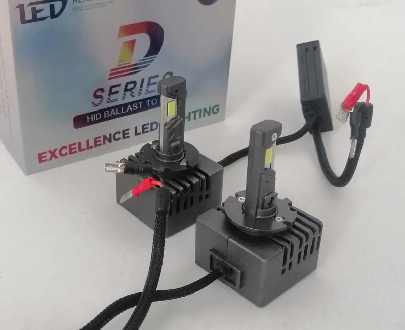 LED крушки ксенон директна замяна без баласт 12V, D1R, D1S, D2R, D2S, D3R, D3S, D4R, D4S, кутия 2бр. - 2