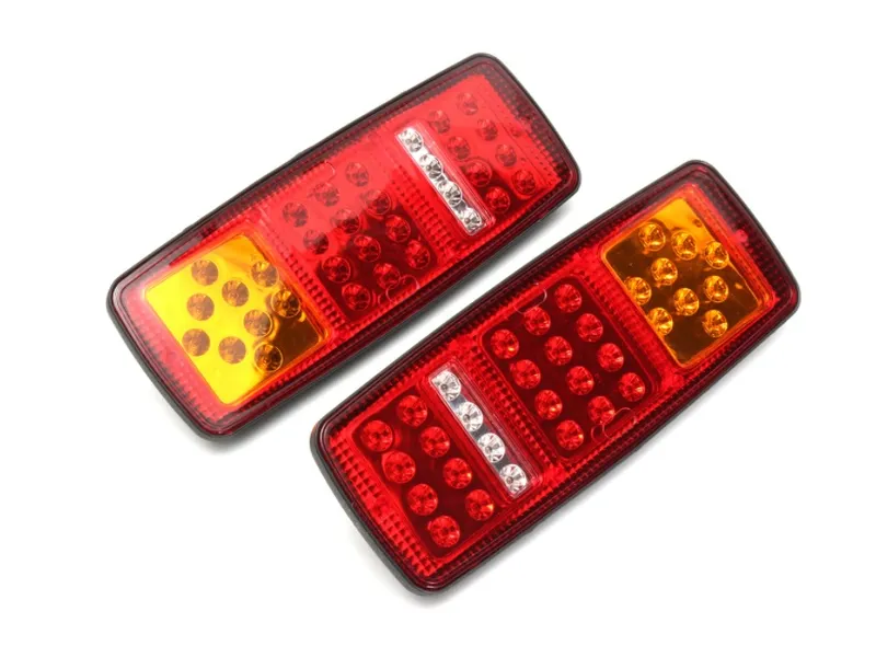 Комплект ЛЕД LED стопове с мигач, задна светлина 12V за камион бус ТИР, ремарке - 2