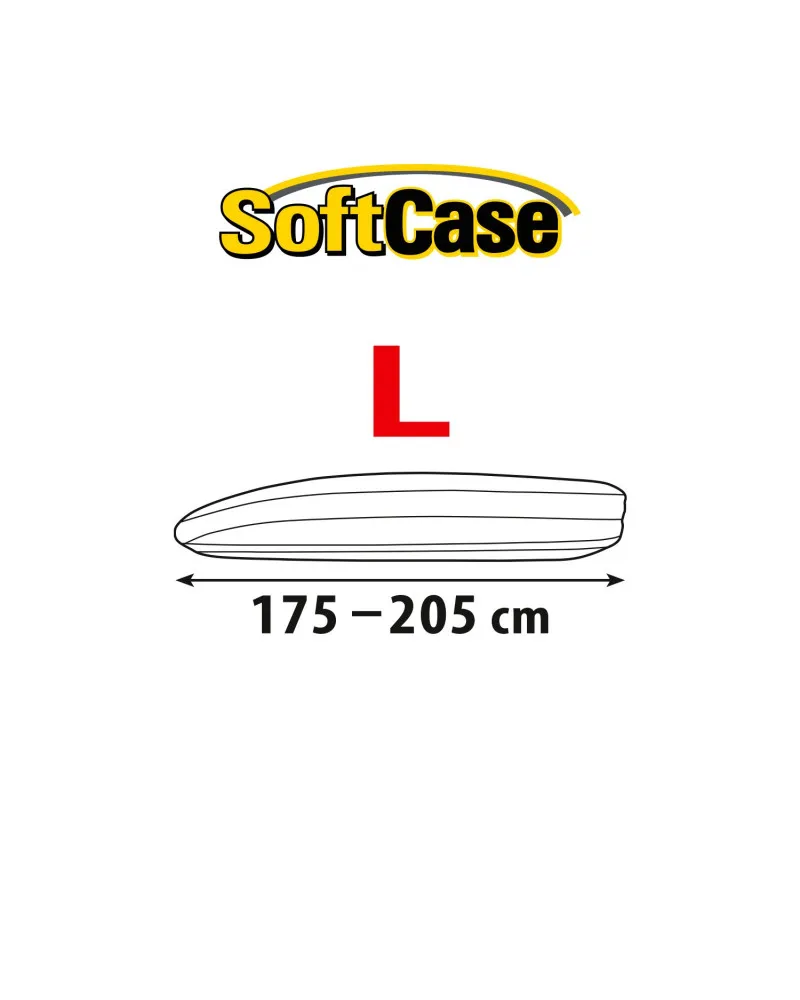 Покривало за автобокс Kegel серия Soft Case размер L черно 175-205cm - 2
