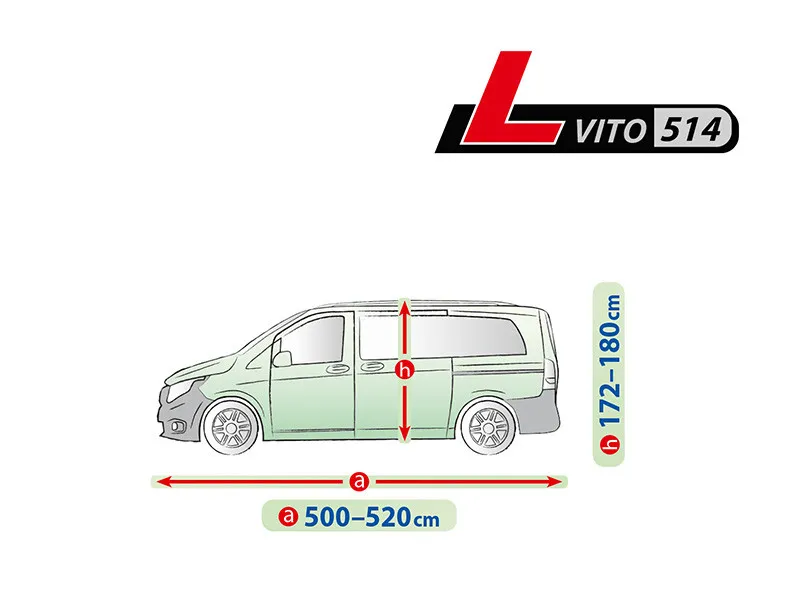 Висококачествено Покривало Kegel за VITO серия Mobile Garage L514 520x180cm - 2