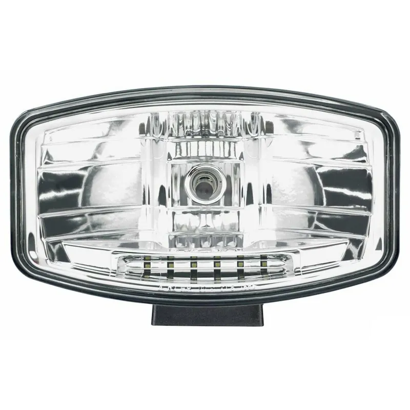 Комплект 2 Броя Халоген, Фар, 265mm X 161mm, 12V 24V, Крушка H7 + 6 LED ЛЕД Диода, За Камион, Трактор, Багер, Земеделски Машини и др. - 2