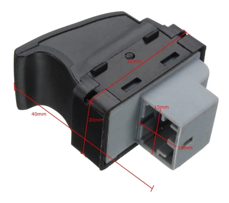 Единичен Бутон Копче за Ел. Стъкла За VW Volkswagen Transporter Транспортер 5 / 6 Multivan 7E0959855 - 2