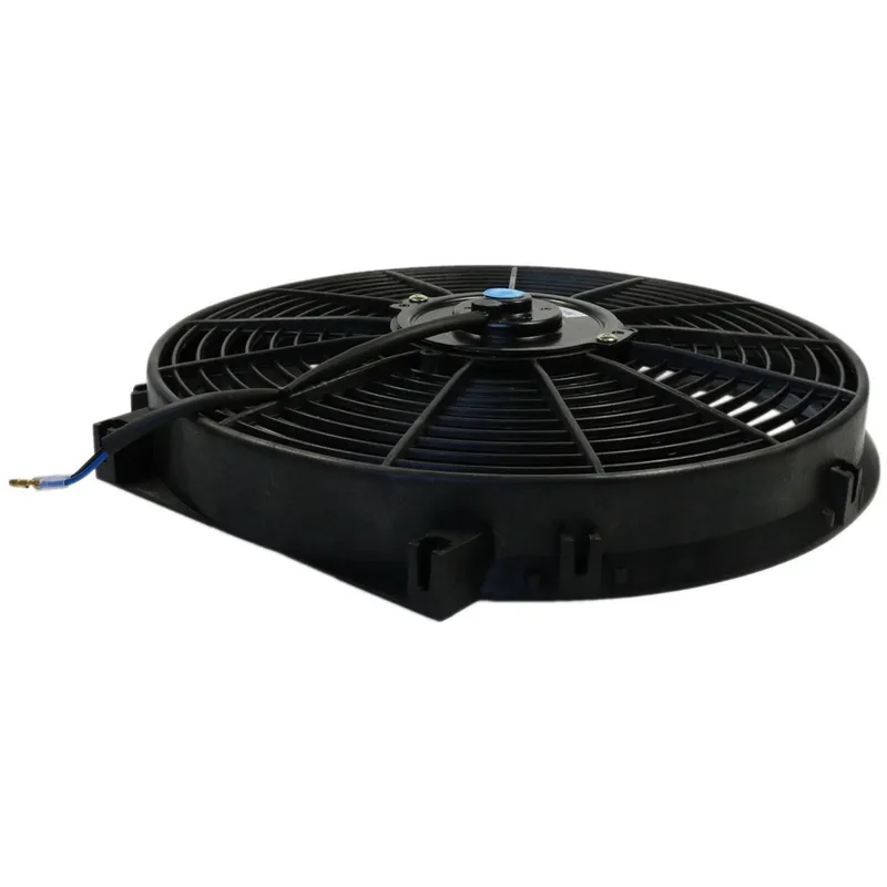 Универсален електрически вентилатор перка за радиатор – 14 инча(36см), 12V, 80W, ABS и стомана, безшумен - 2