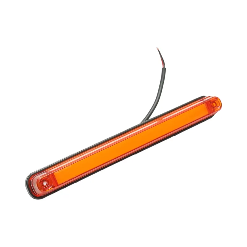 Жълт/Оранжев LED Габарит / Маркер с NEON ефект - 16 диода 12V-24V 235mm - 2