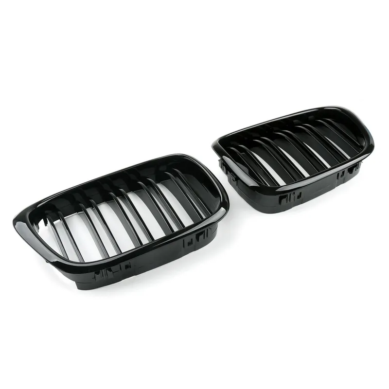 Двойни Бъбреци Решетки За BMW E39 1995 - 2003г. Черен Гланц Лак - 2