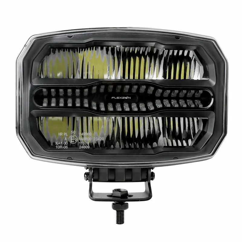 LED комбиниран халоген Flexzon 12–24V, 175W, 11000 lm, оранжев/бял DRL и аварийна блиц светлина с 4 режима, E-mark, IP67/69K - 2