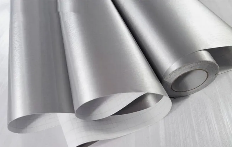 Професионално декоративно автомобилно фолио Brushed Silver 1.52 x 18M - 2