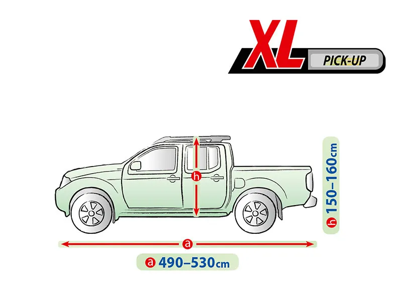 Висококачествено Покривало Kegel за Пикап Pick Up Серия Mobile Garage размер XL 490-530x150-160cm - 2