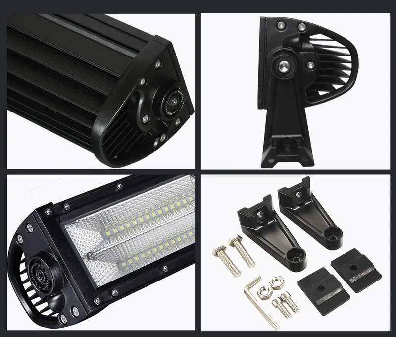 Извит 130 См 876W Мощен 7D 7Д Led Bar Лед Диоден Бар Прожектор 12V 24V - 2