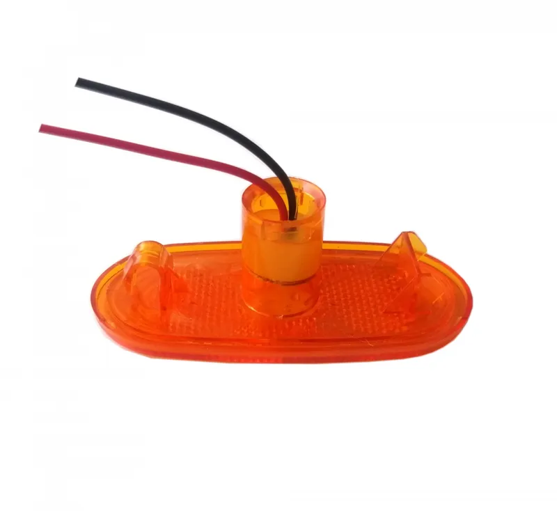 LED ЛЕД светодиоден габарит маркер токос жълт оранжев с 4 диода 12V за Мерцедес Спринтер Фолксваген Крафтер MERCEDES SPRINTER VW CRAFTER - 2