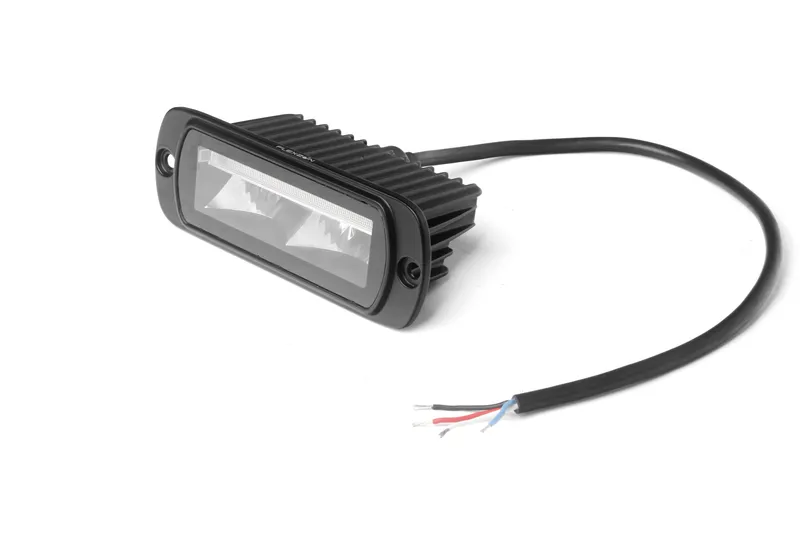 LED комбиниран халоген Flexzon / работна лампа с бял DRL и предупредителна светлина R65, за вграждане, 4 функции, IP65/67K, 12–24V - 2