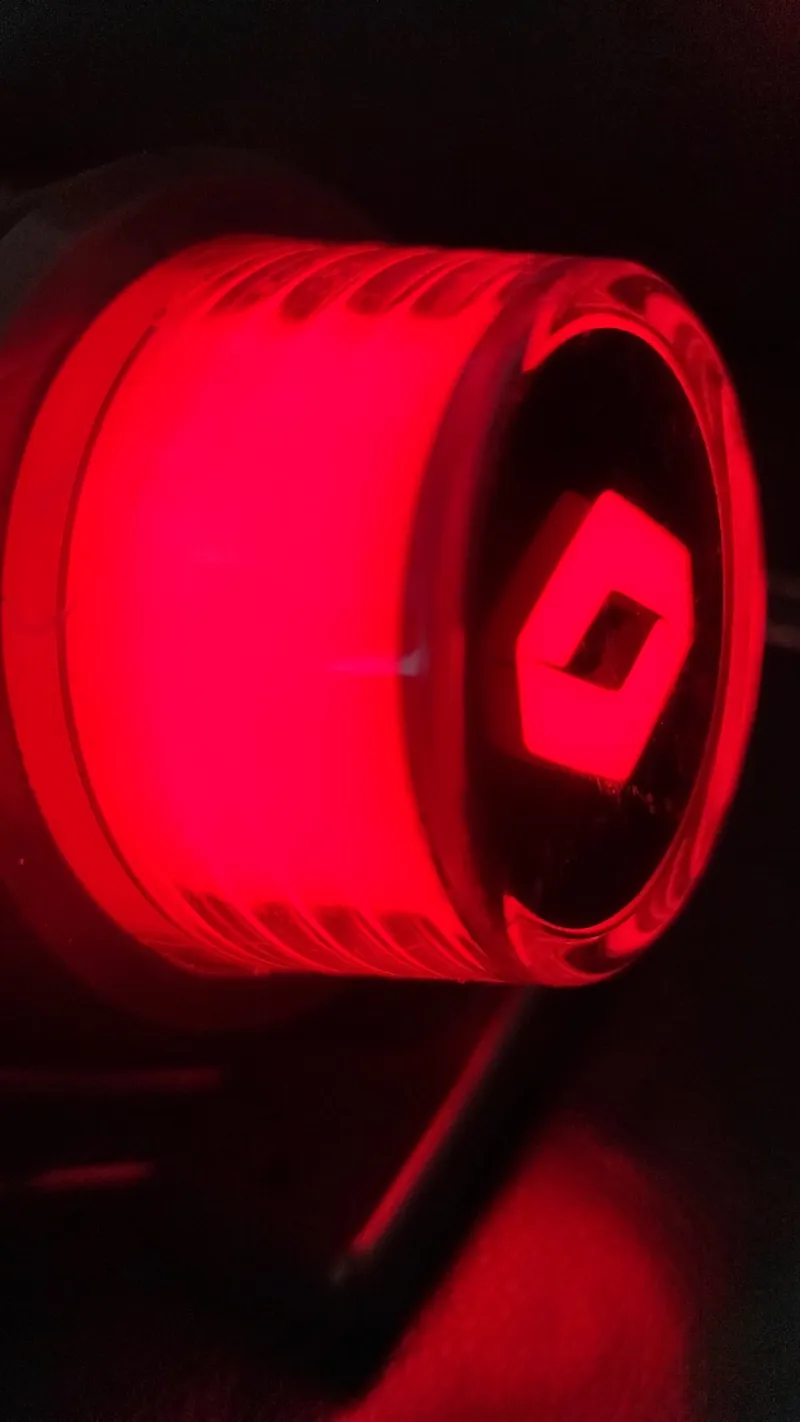 1 брой LED ЛЕД страничен габарит рогче 12 -24V оранжево - червено “old school” Неон Ефект с лого RNT - 2