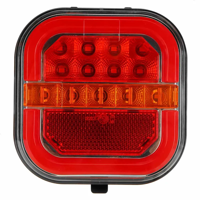 Комплект Безжични Диодни Лед Led Стопове Wireless С Магнит Неон Neon Ефект 12V-24V за Ремарке Каравана Платформа и др. - 2