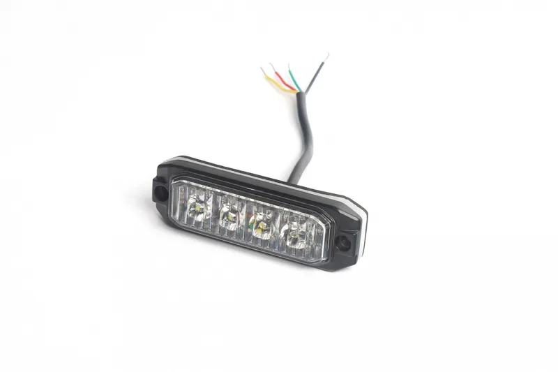 4 LED ЛЕД Жълта Аварийна Сигнална Лампа Блиц Светлина Мигаща За Пътна Помощ Платформа и др. 12-24V - 2