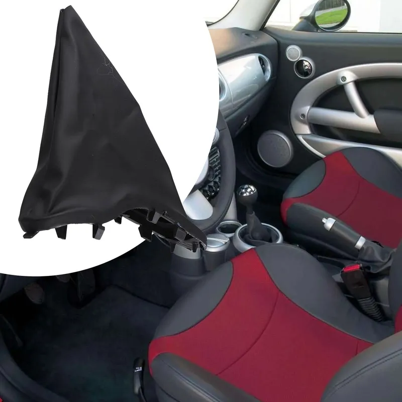 Маншон Ръчна Спирачка За MINI Cooper 2001-2008 Черен Еко Кожа OEM 34421171195 - 2