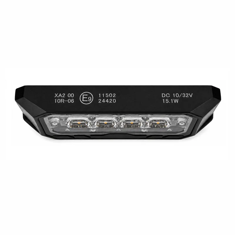 LED Габарит с оранжева блиц светлина и 9 блиц режима, 4 LED, 15.1W, E-Mark E9, ECE R65 / R10, IP67, 12–24V - 2