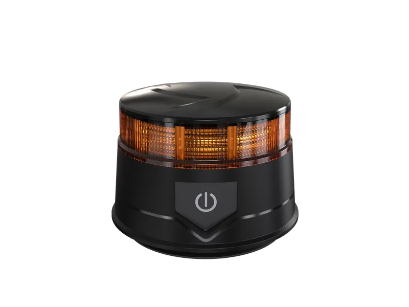14W LED Безжична Диодна Въртяща се Сигнална Аварийна Лампа Маяк Буркан с Магнит и Вендуза за Пътна Помощ Платформа и др.12V - 24V - 2