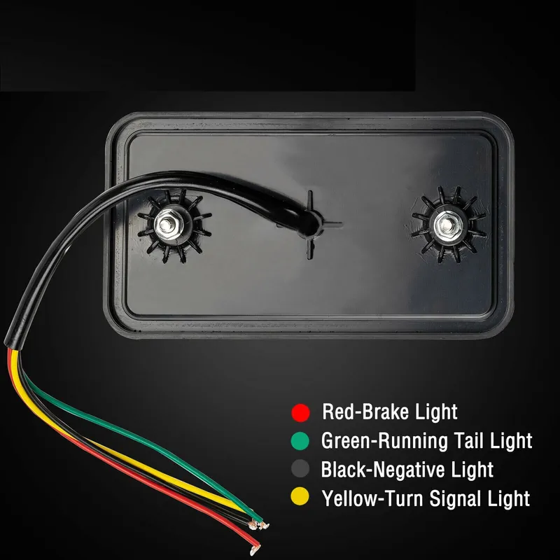 Комплект LED Диодни Стопове Стоп Задна Светлина Slim 12V За Камион Ремарке Бус Ван Каравана и др. 15 cm x 8 cm - 2